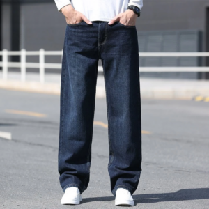 Men's Straight-Leg Wide-Form Youthful Jeans Men's Jeans Straight-Leg Denim Pants 3 Colors