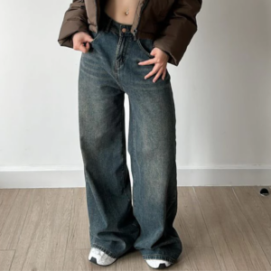 Wide leg jeans for women