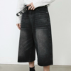 Unisex Wide-Leg Denim Shorts – Street Style Summer Trend for Men & Women